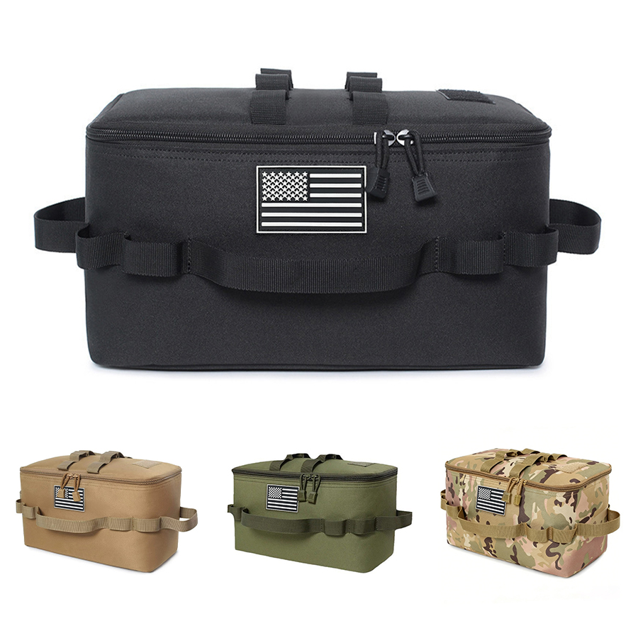 Outdoor Hunting Equipment - Große Camping-Aufbewahrungstasche mit abnehmbarer Trennwand, tragbare
