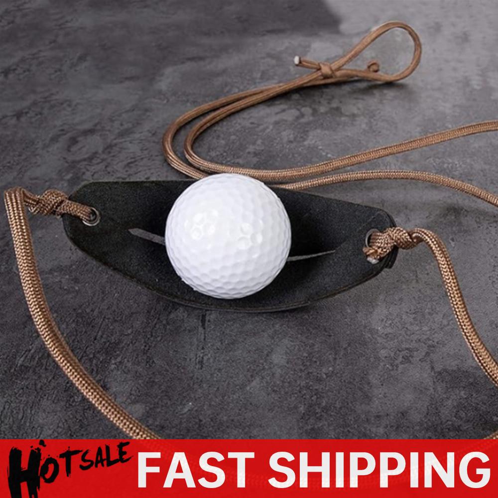 Outdoor Hunting Equipment - Handgefertigte Schäferhund-Schlinge aus Leder, altmodische Schleuder
