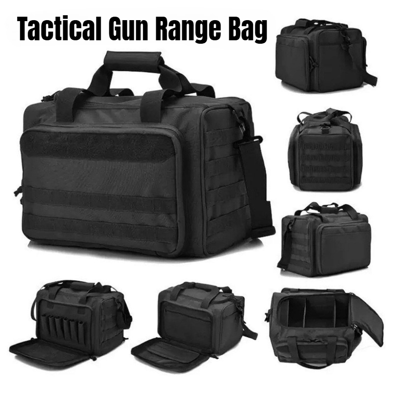 Outdoor Hunting Range - Taktische Waffentasche mit Molle-System, Pistolenkoffer, Aufbewahrungstasche,