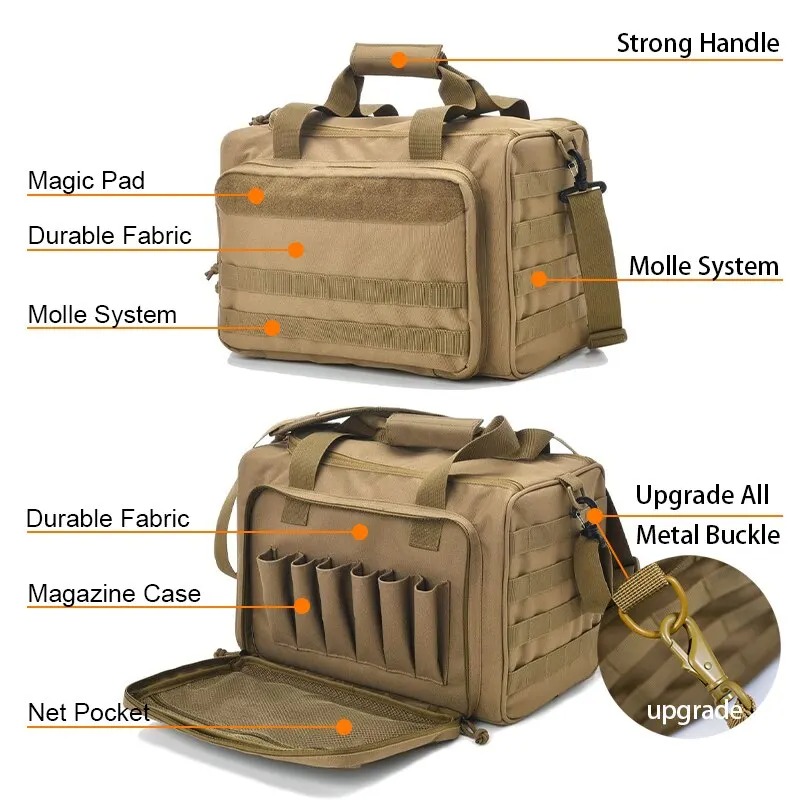 Outdoor Hunting Range - Waffenstand-Aufbewahrungstasche mit MOLLE-System, robuster Schultertasche für