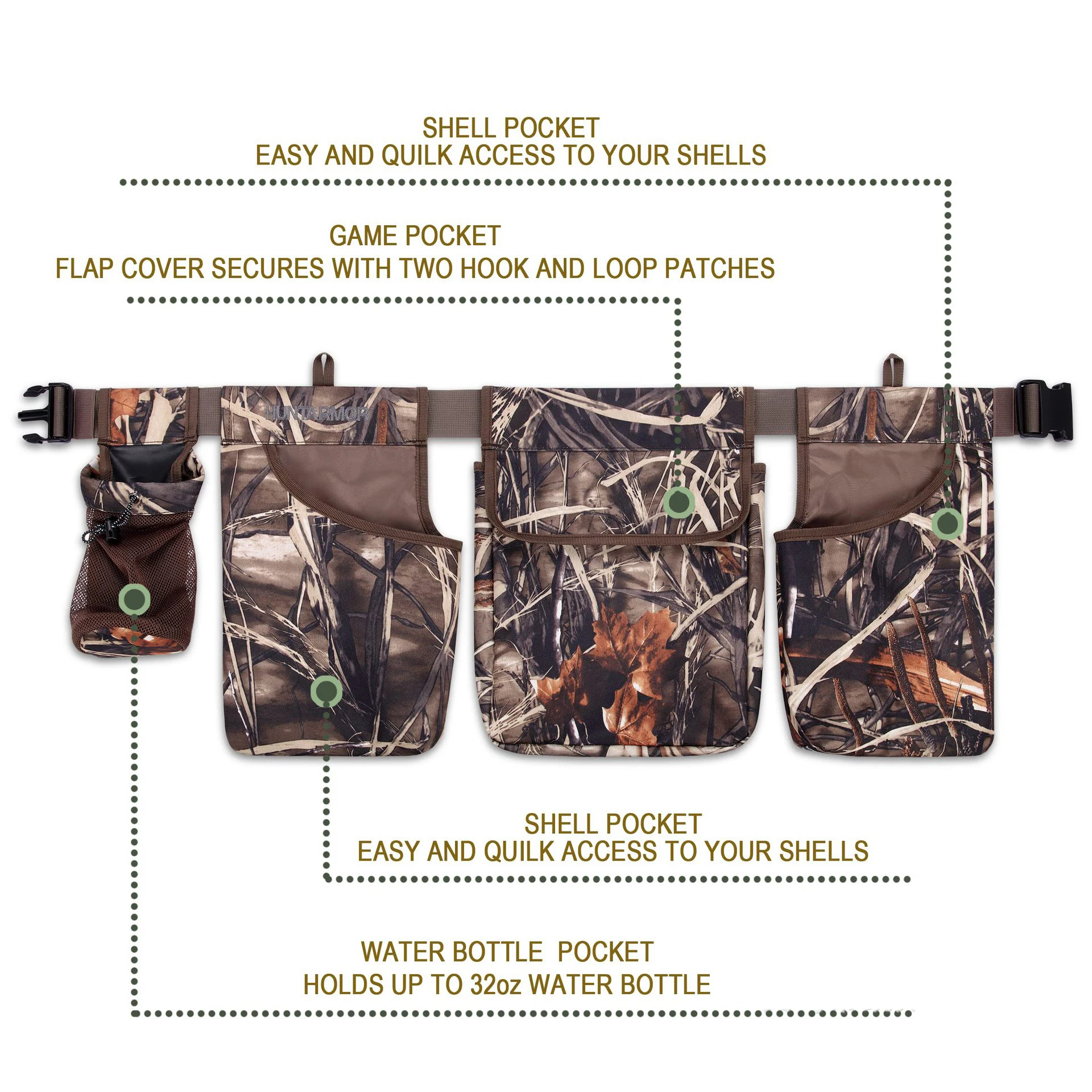 Outdoor Hunting Equipment - 4-in-1 taktische Hüfttasche, taktischer Entladegürtel mit