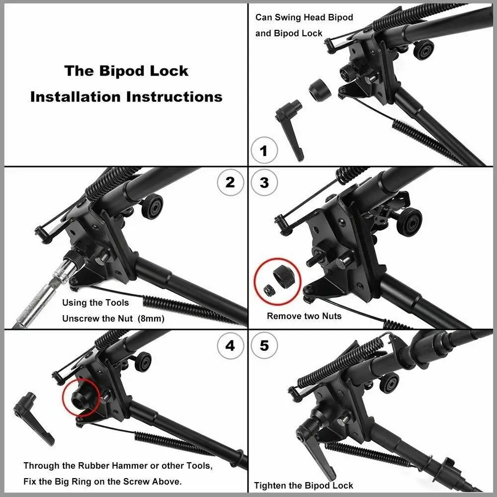 Taktisches S-Lock für die Dreh – Bipod Rifle Mount Bewertung und Preis