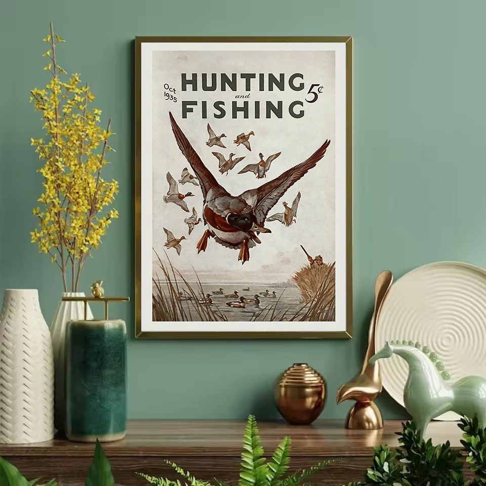 Retro Wildlife Outdoor Jagd An – Outdoor Hunting Paintings Bewertung und Preis