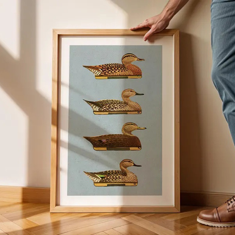 Retro-Enten-Drucke im Freien,  – Outdoor Hunting Paintings Bewertung und Preis