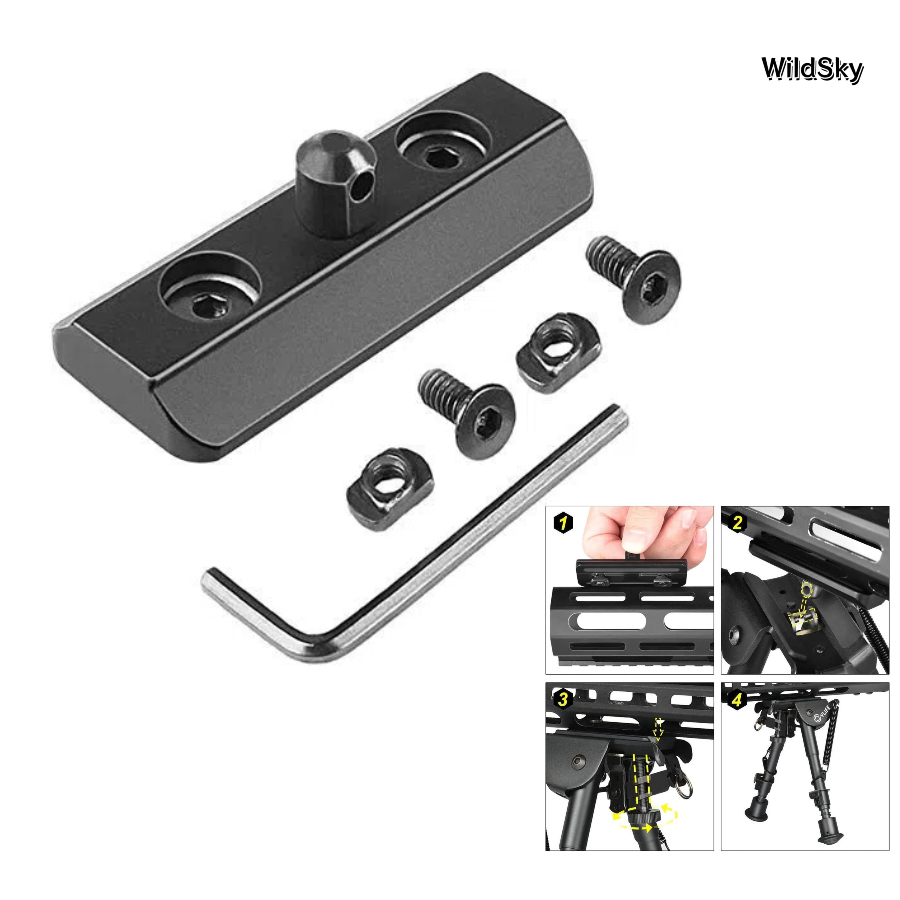 WildSky M-lok Mount Picatinny  – Bipod Rifle Mount Bewertung und Preis